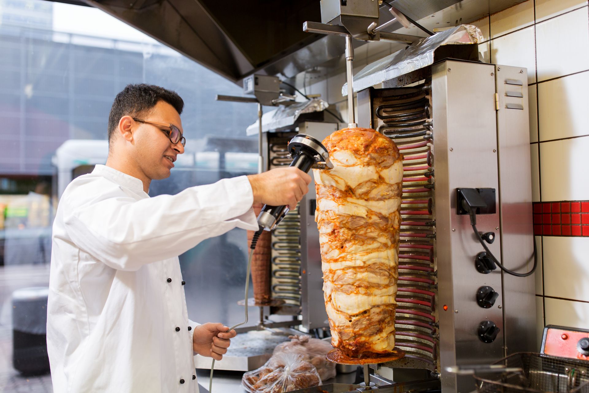 wie man einen Kebab öffnet