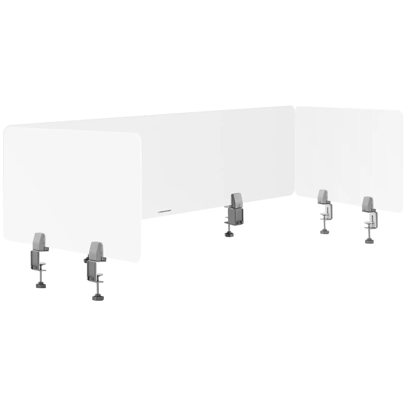 Ścianki działowe biurkowe - zestaw 3 szt. o wymiarach 1500 x 400, 750 x 400, 750 x 400 mm