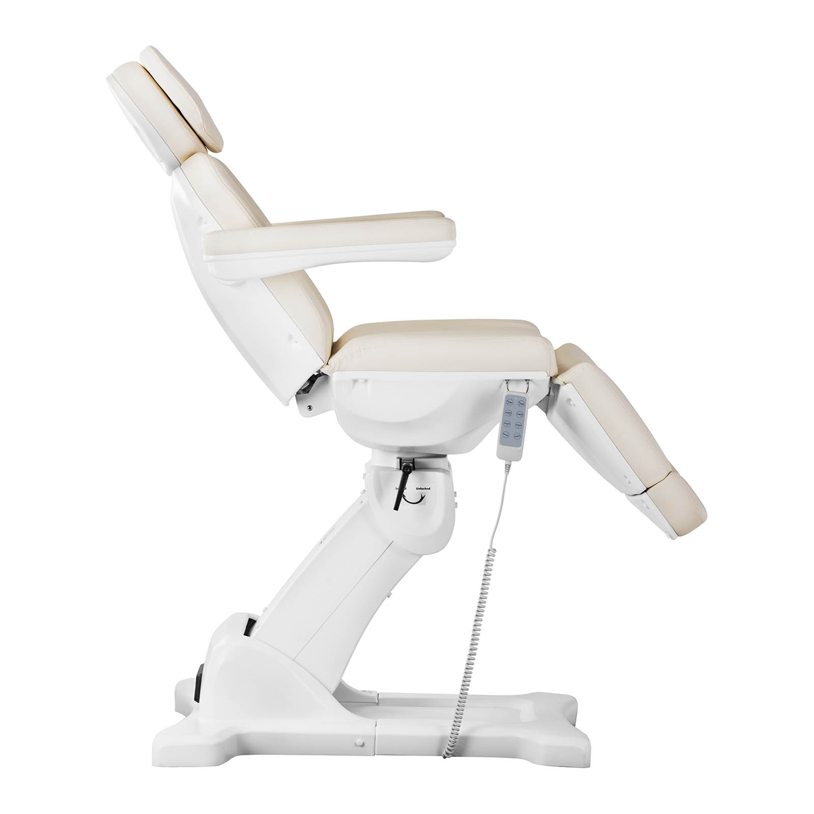 Fotel kosmetyczny i krzesło kosmetyczne - beżowe, białe