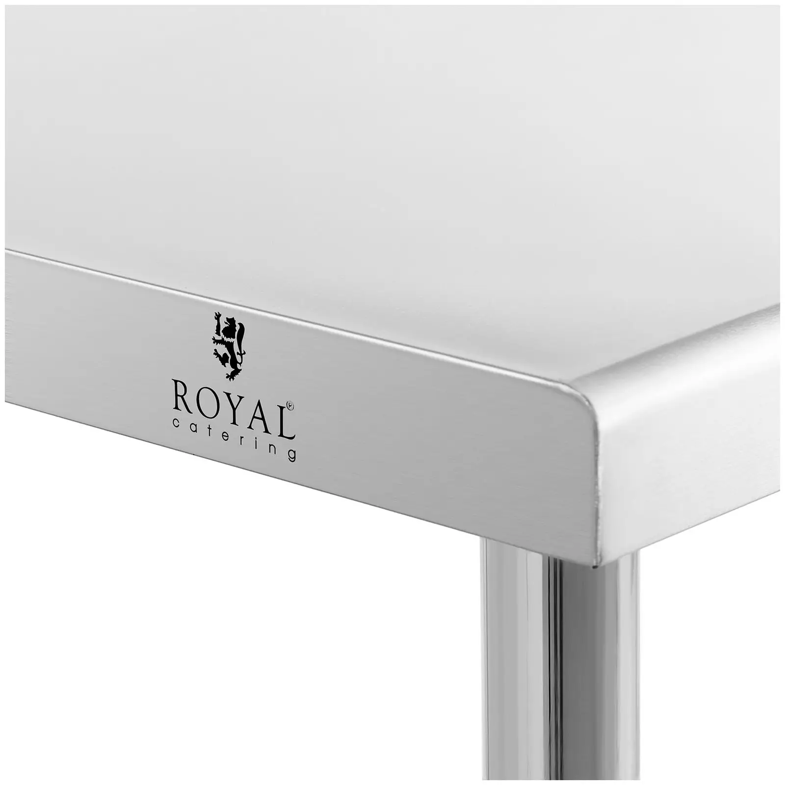 Stół ze stali nierdzewnej - 200 x 60 cm - udźwig 95 kg - Royal Catering