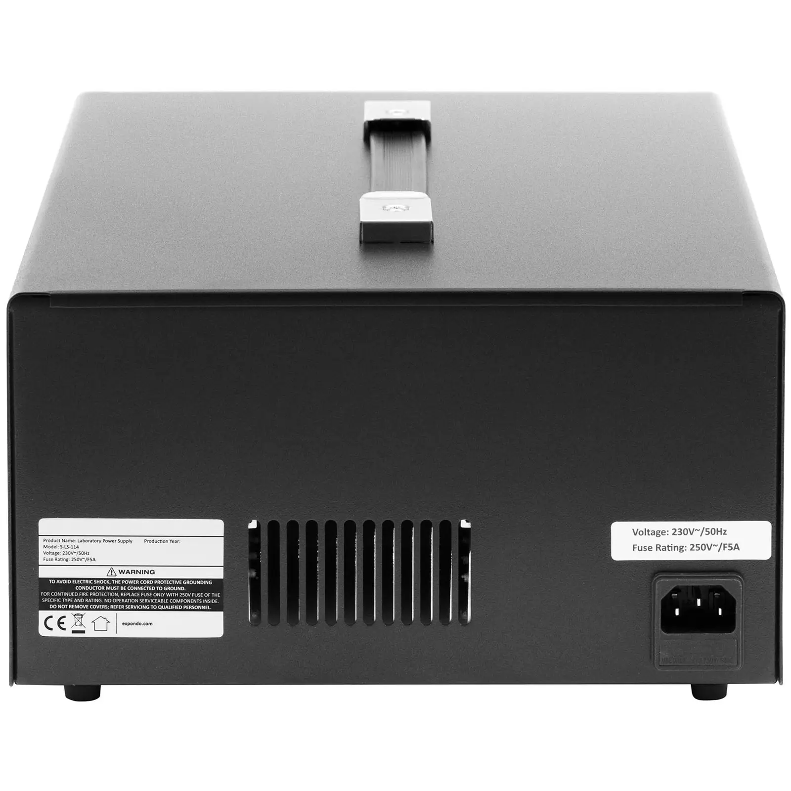 Zasilacz laboratoryjny - 0-30 V - 0-5 DC - 2 x 150 W + 15 W - 5 miejsc pamięci - wyświetlacz LED - USB/RS232