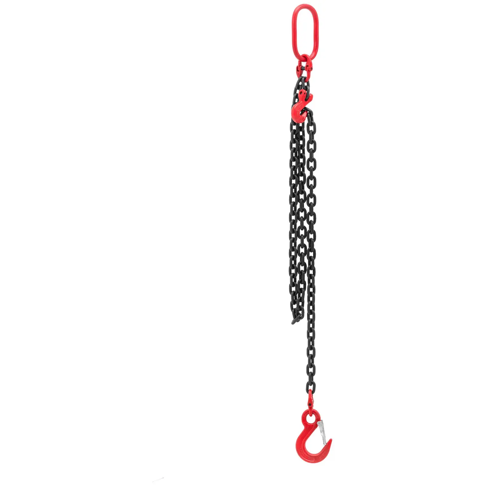 Zawiesie łańcuchowe - 2000 kg - 2 m - czarne/czerwone - skracacz łańcucha
