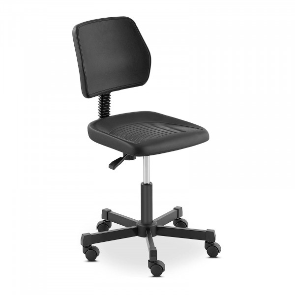 Krzesło laboratoryjne - 120 kg - czarne - wysokość 410 - 550 mm