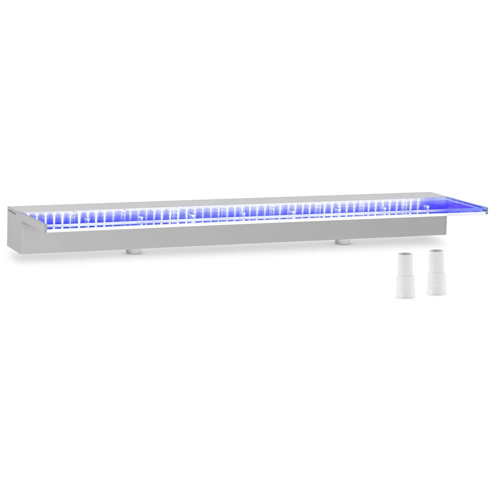 Wylewka wodospadowa - 90 cm - oświetlenie LED - niebieski - wypływ wody 135 mm