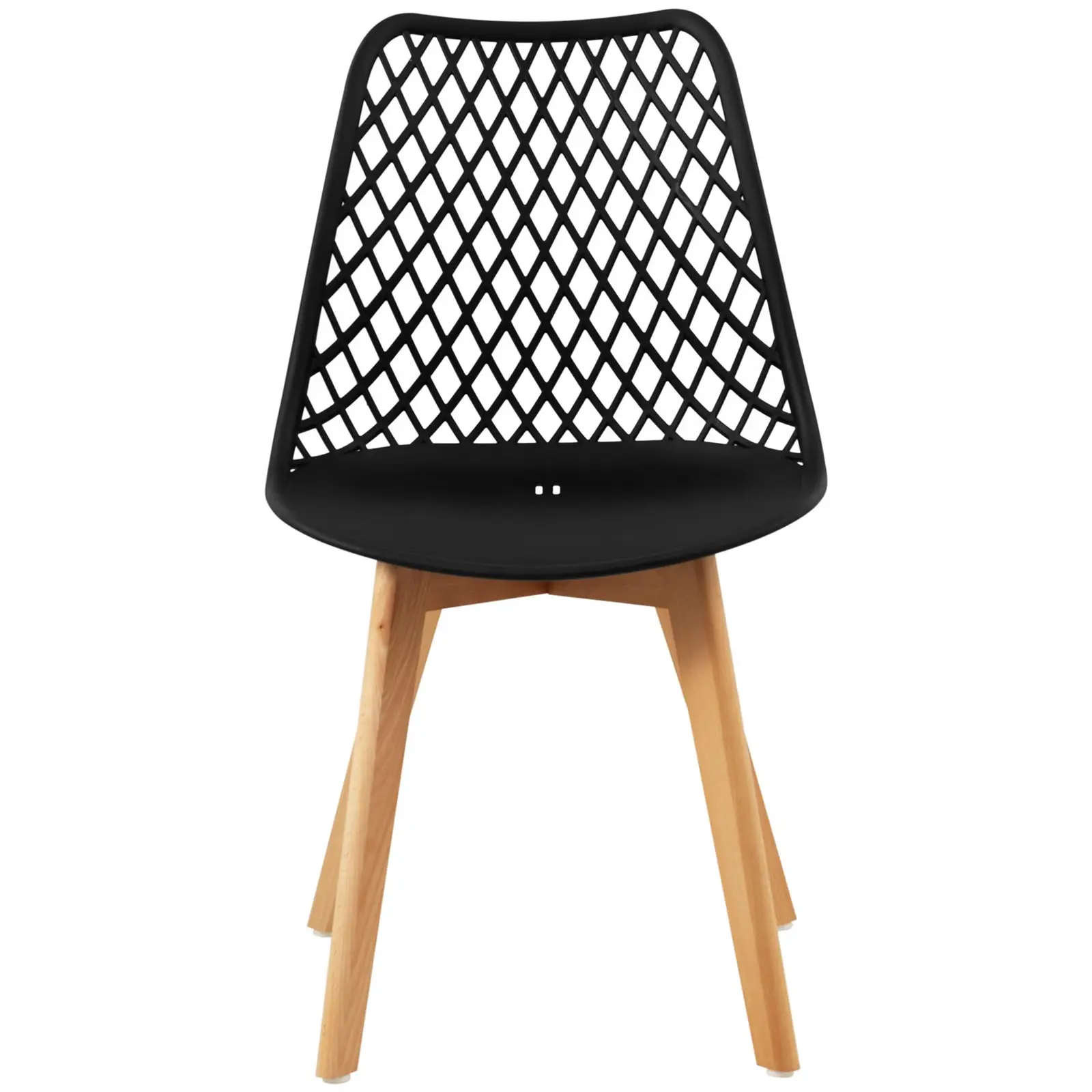 Krzesło - 4 szt. - maks. 150 kg - siedzisko 470 x 390 x 430 mm - czarne