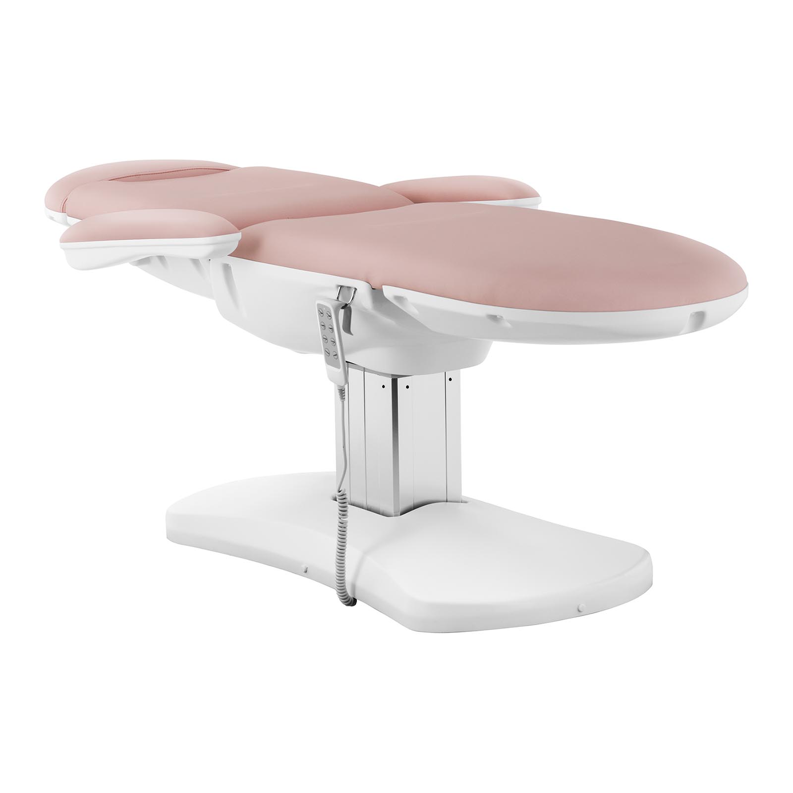 Fotel kosmetyczny i taboret kosmetyczny - różowy, biały