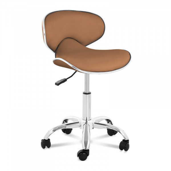 Krzesło kosmetyczne - 48 - 62 cm - 150 kg - Cappuccino
