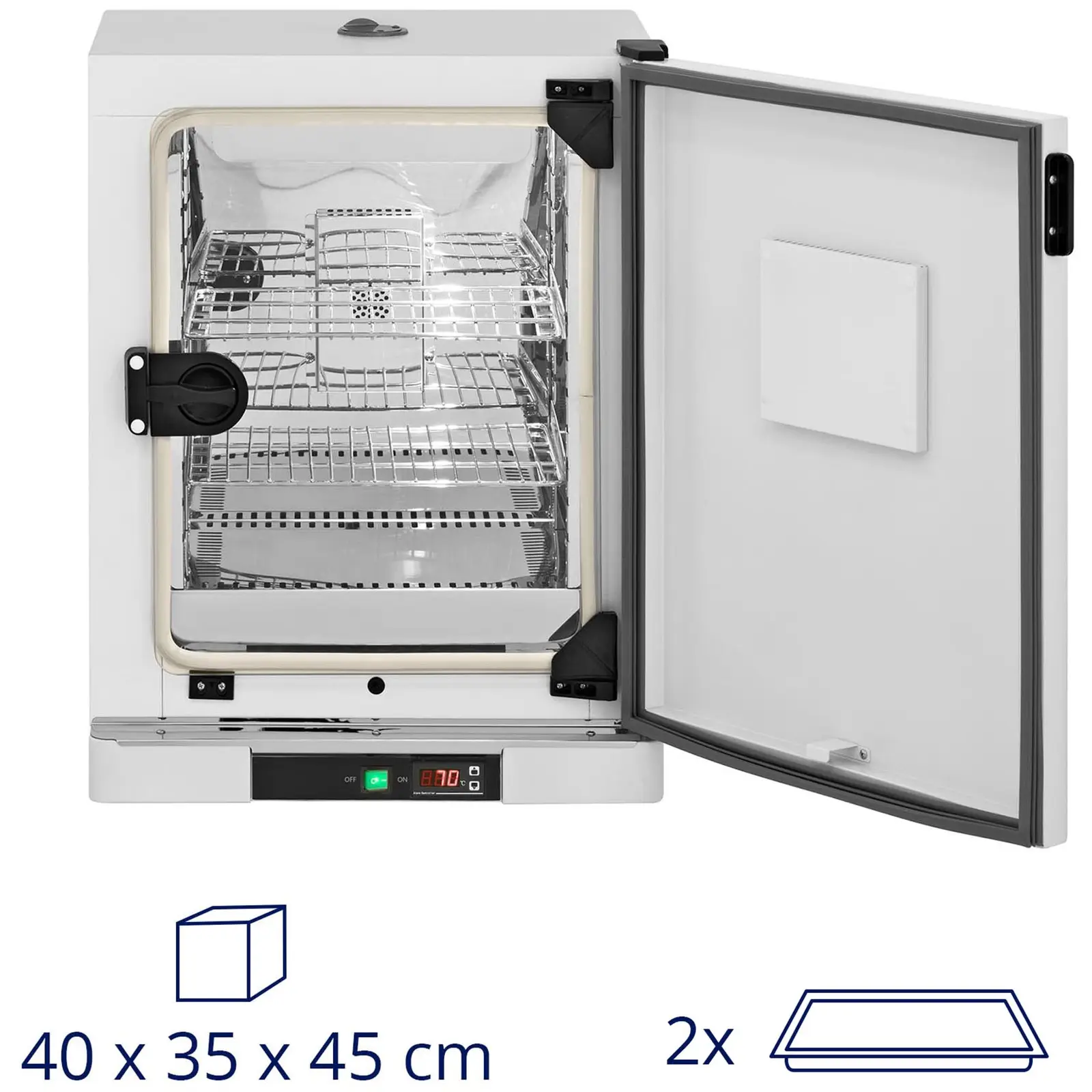 Inkubator laboratoryjny - do 70°C - 65 l - wymuszony obieg powietrza