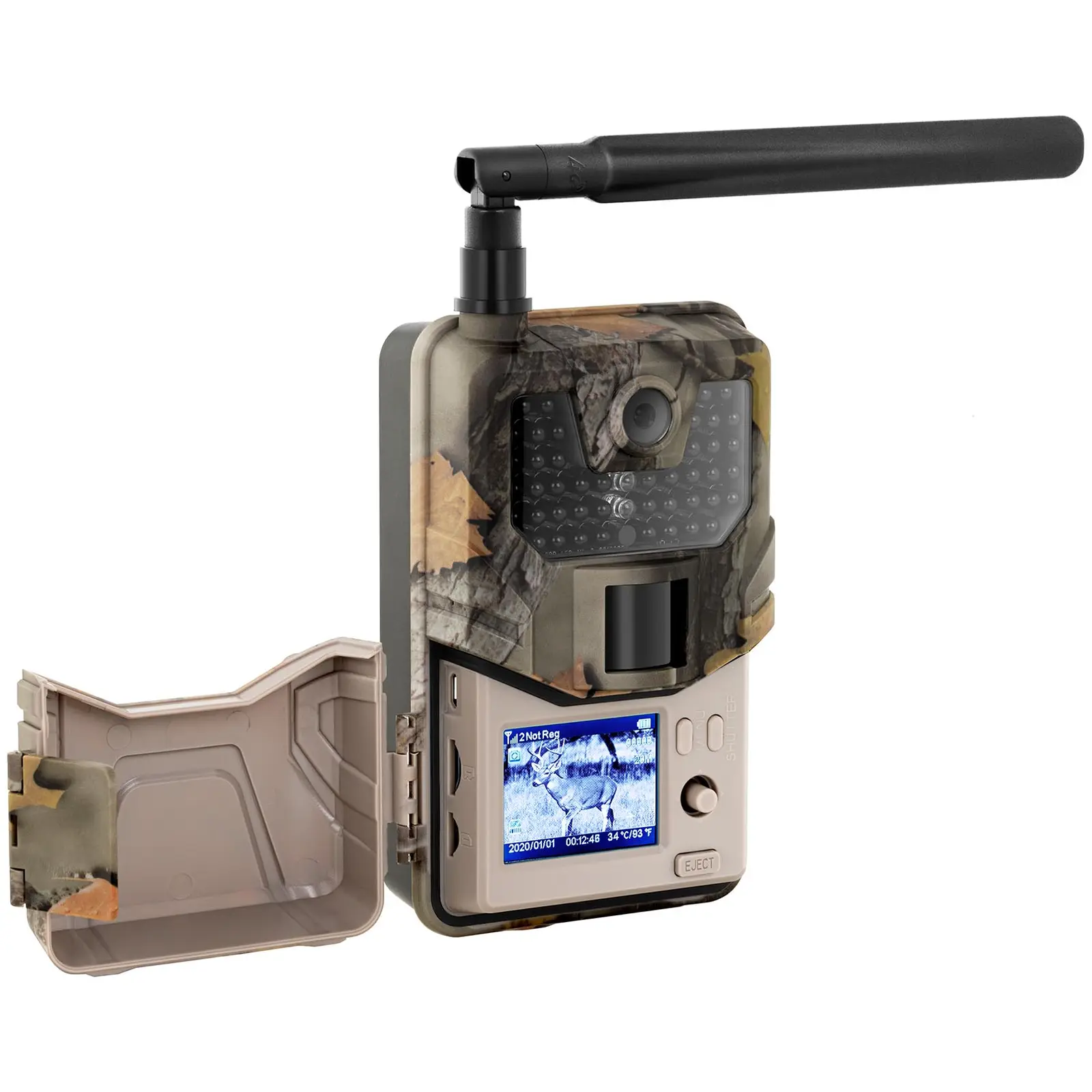 Fotopułapka - 8 MP - Full HD - 44 IR LED - 20 m - 0,3 s - LTE
