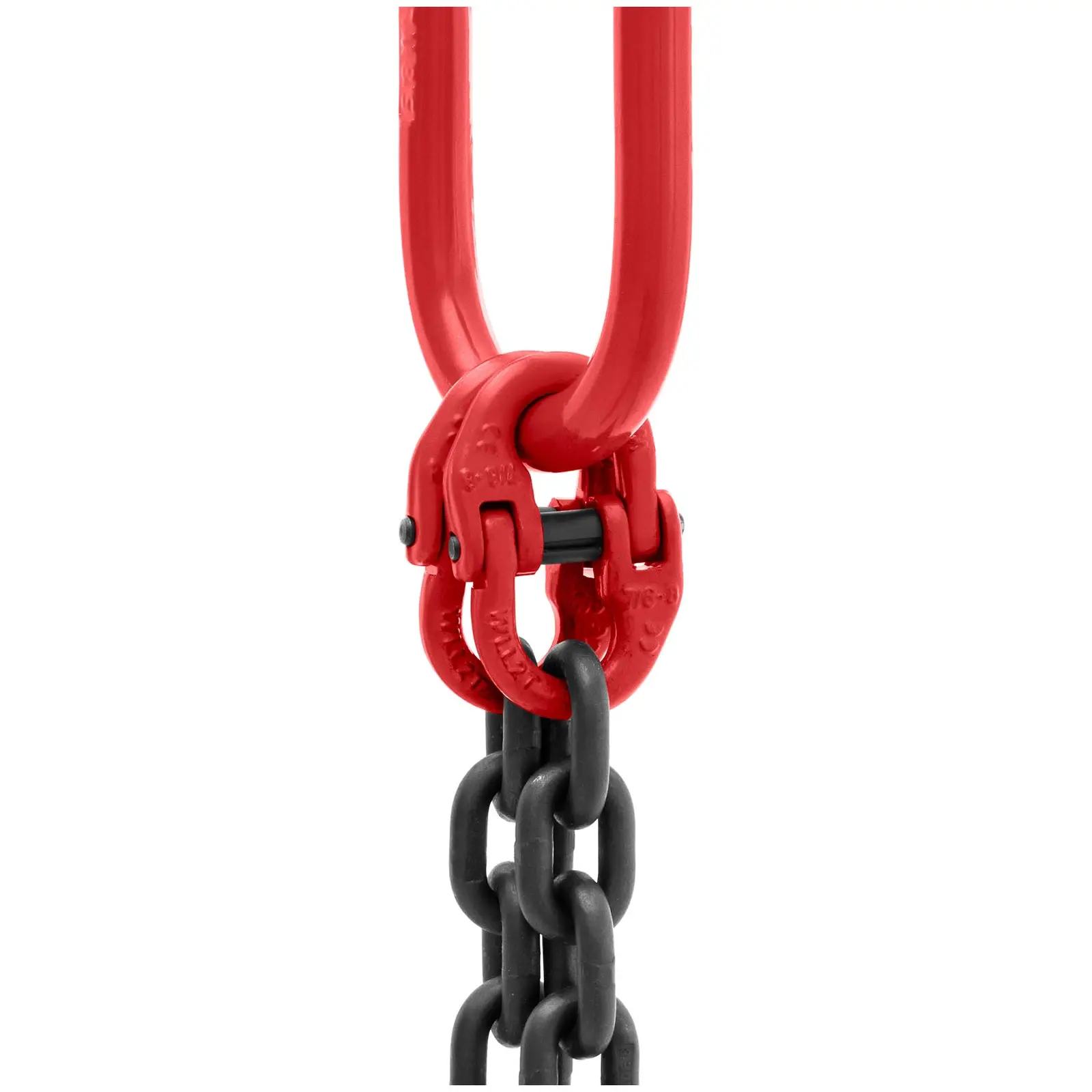 Zawiesie łańcuchowe - 2800 kg - 2 x 1 m - czarne/czerwone