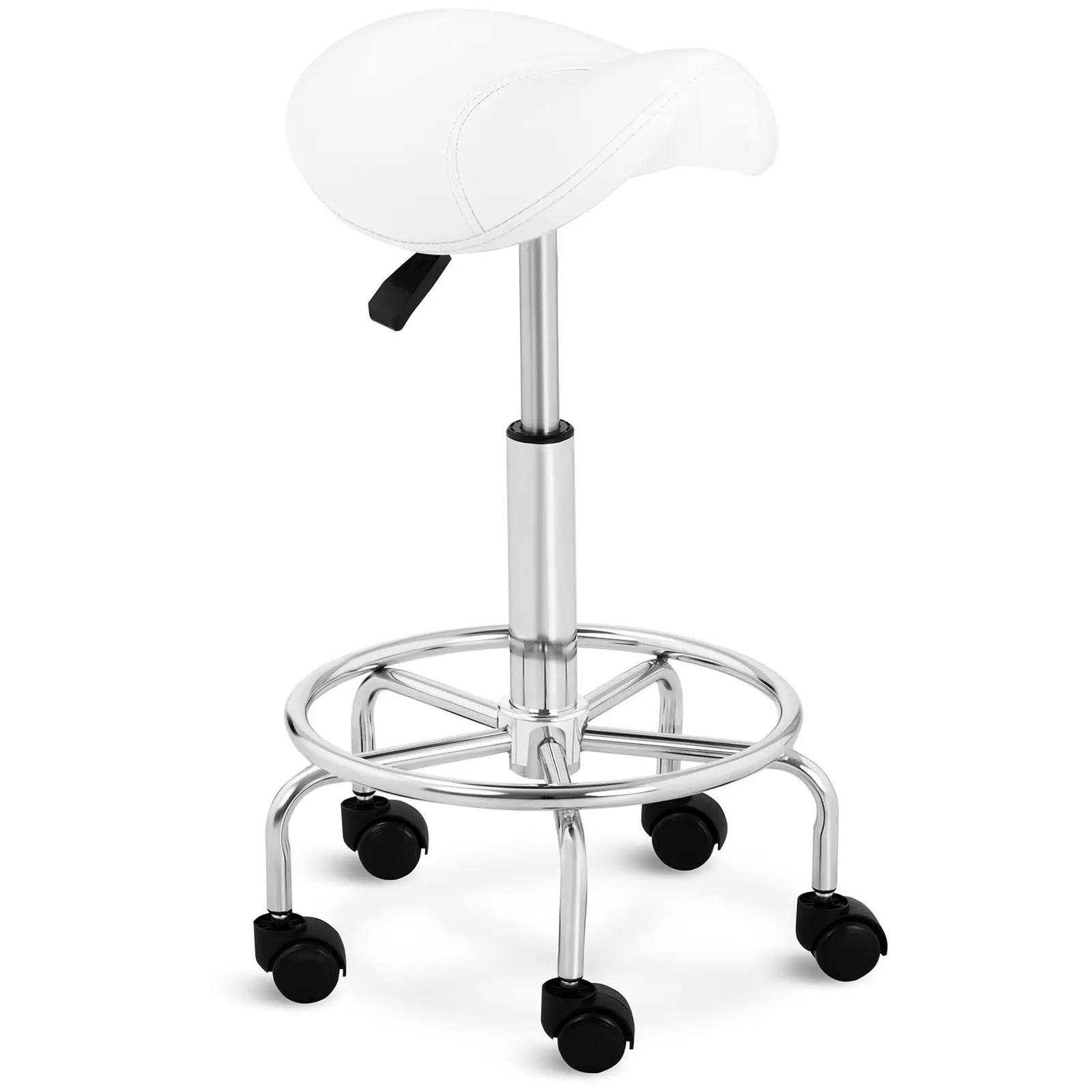 Krzesło siodłowe - 570 - 690 mm - 150 kg - Biały