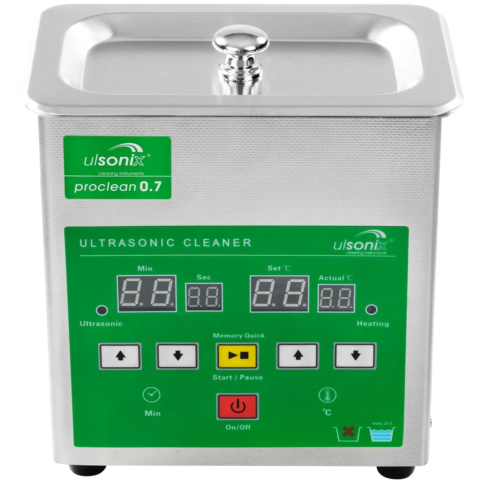 Myjka ultradźwiękowa - 0,7 litra - 60 W - 4 x LED