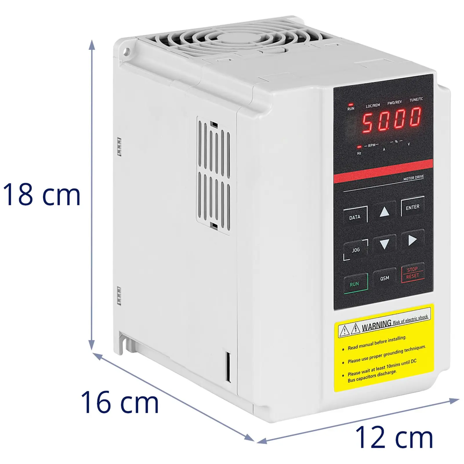 Przetwornica częstotliwości - 1,5 kW / 2 HP - 380 V -  50-60 Hz - LED