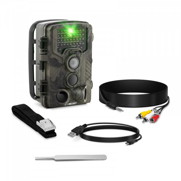 Fotopułapka - 8 MP - Full HD - 42 IR LED - 20 m - 0,3 s - 3G