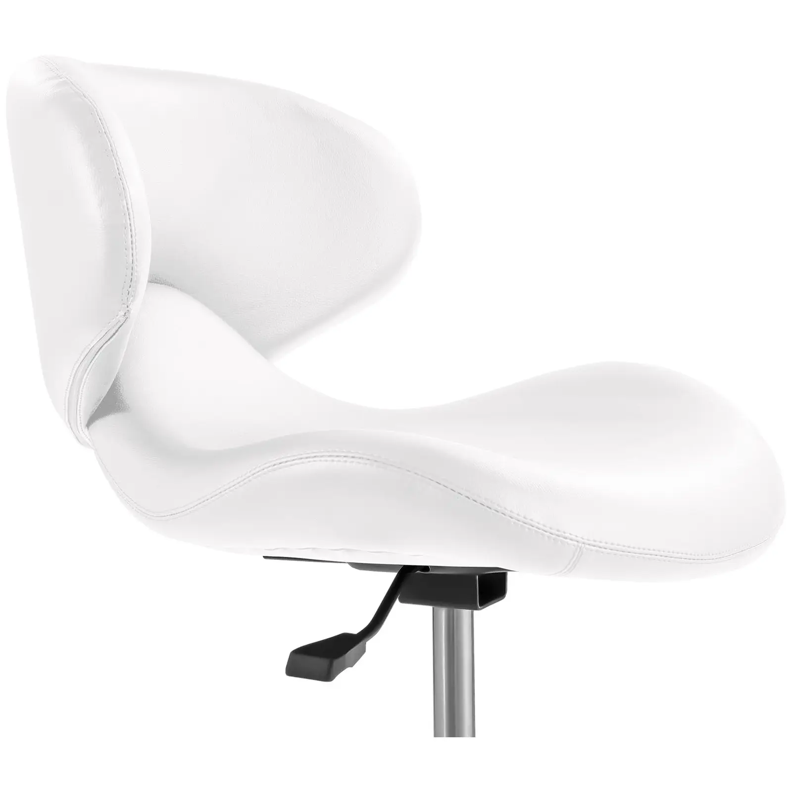 Krzesło kosmetyczne - 440 - 570 mm - 150 kg - Biały
