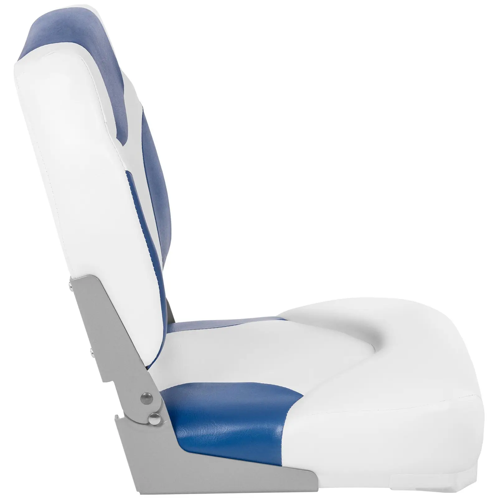 Fotel do łodzi - 40x40x50cm - biało-niebieski