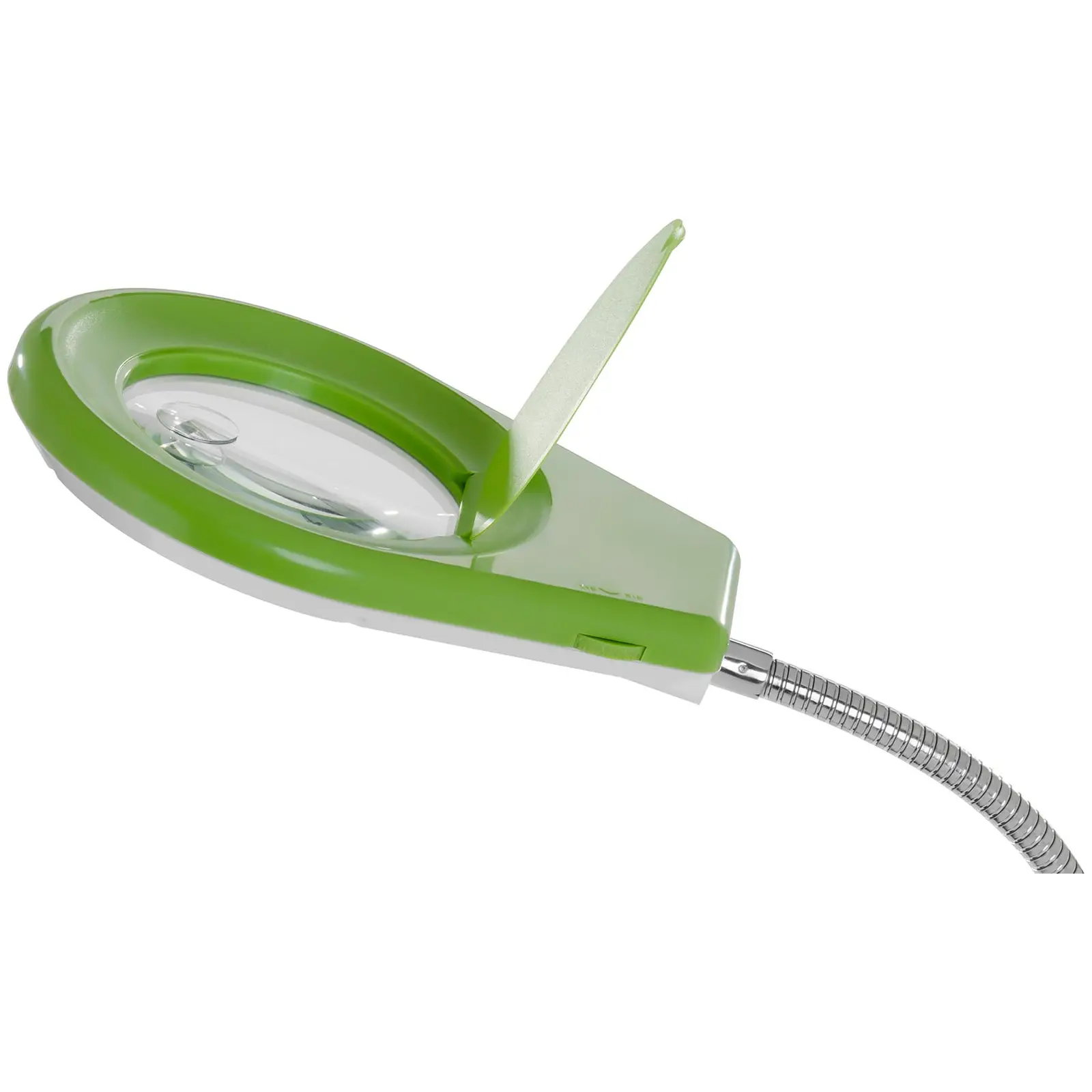 Lampa z lupą - 5/10-krotne powiększenie - zielona