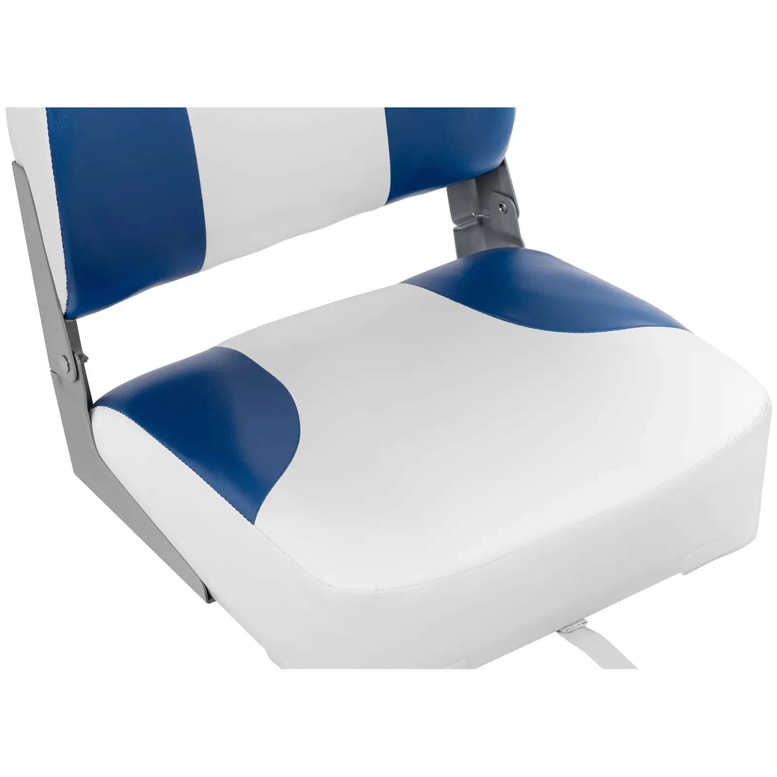 Fotel do łodzi - 38x42x51 cm - biało-niebieski