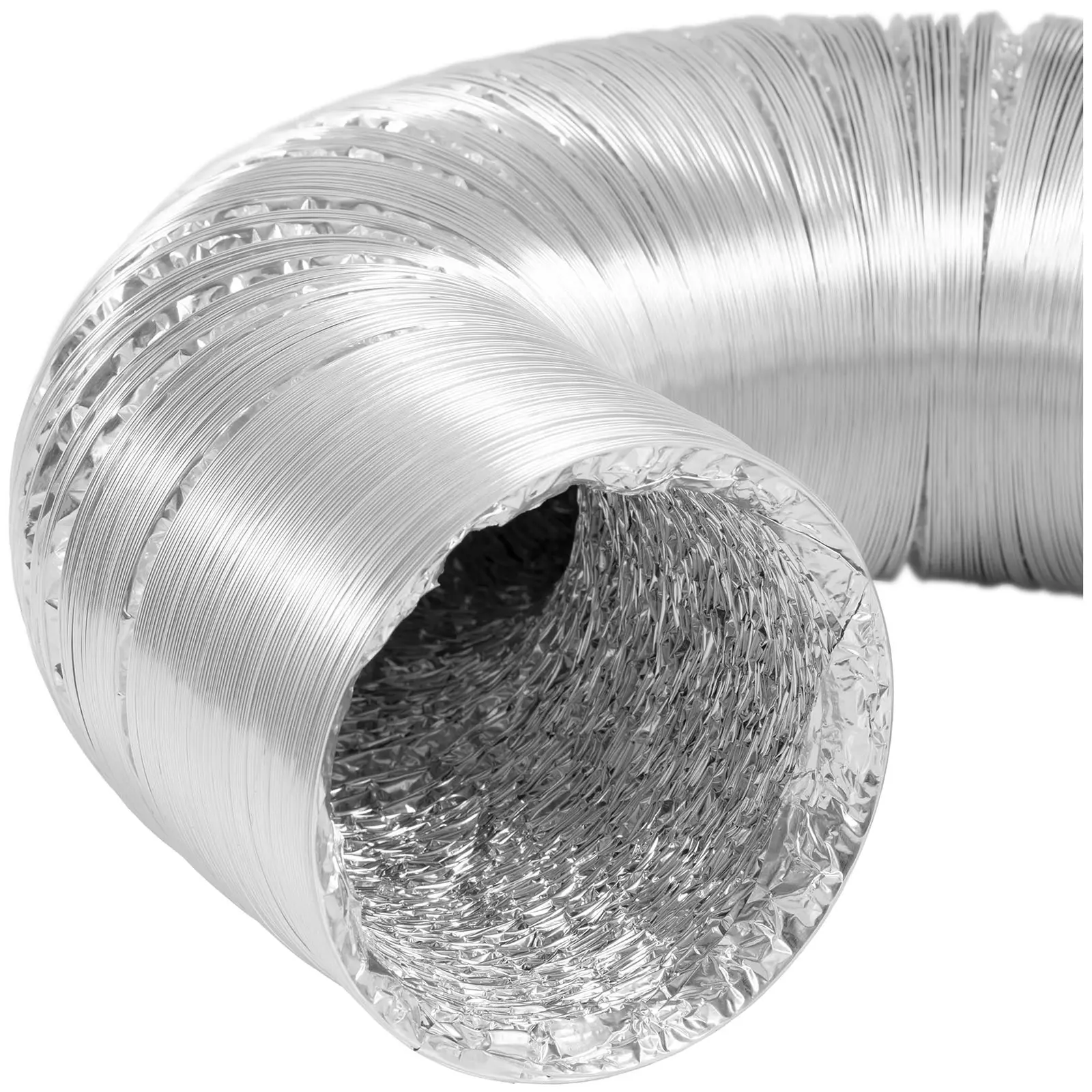 Wąż do wentylatora przemysłowego - Ø125 mm - długość 10 m - aluminium