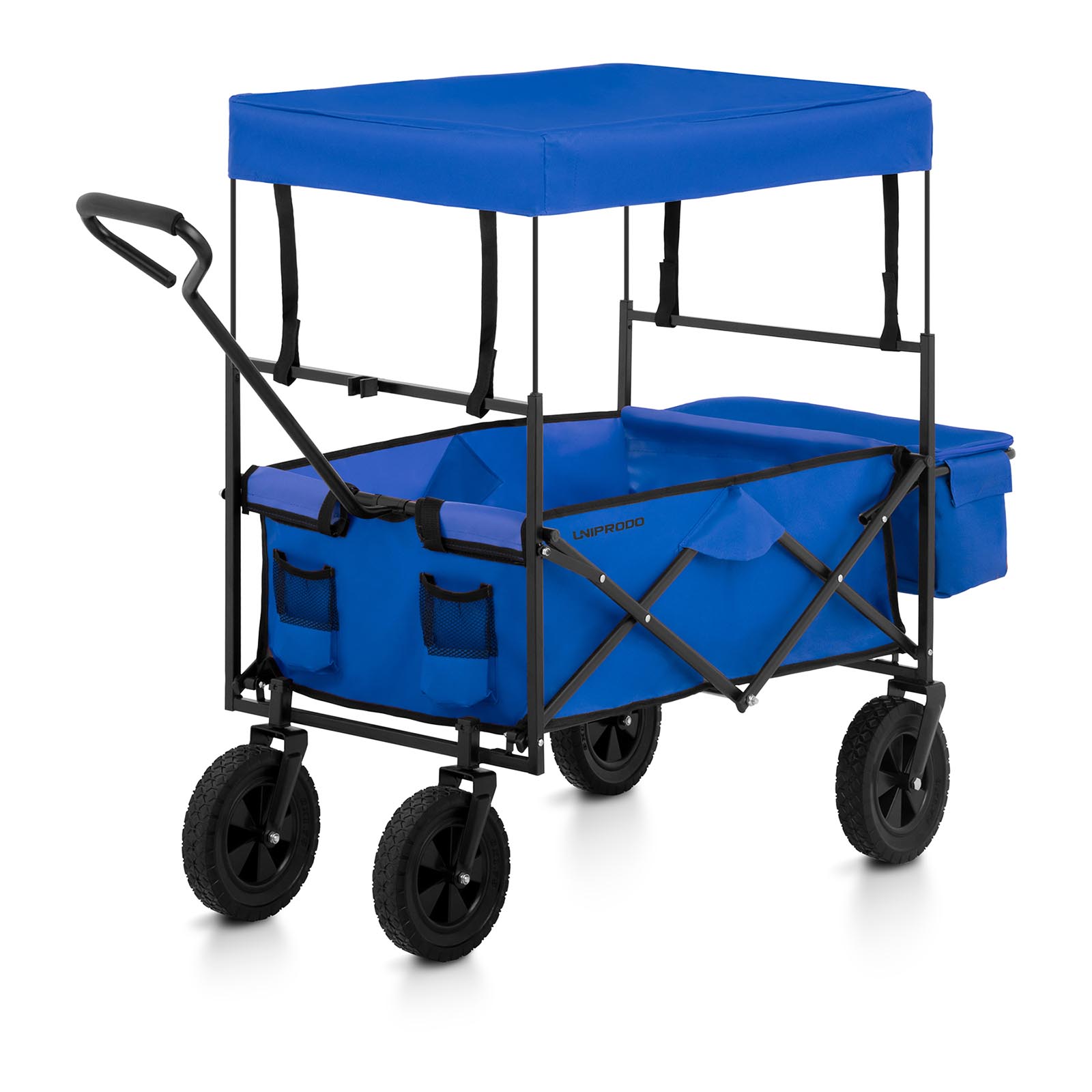 Wózek ogrodowy składany - 100 kg - niebieski