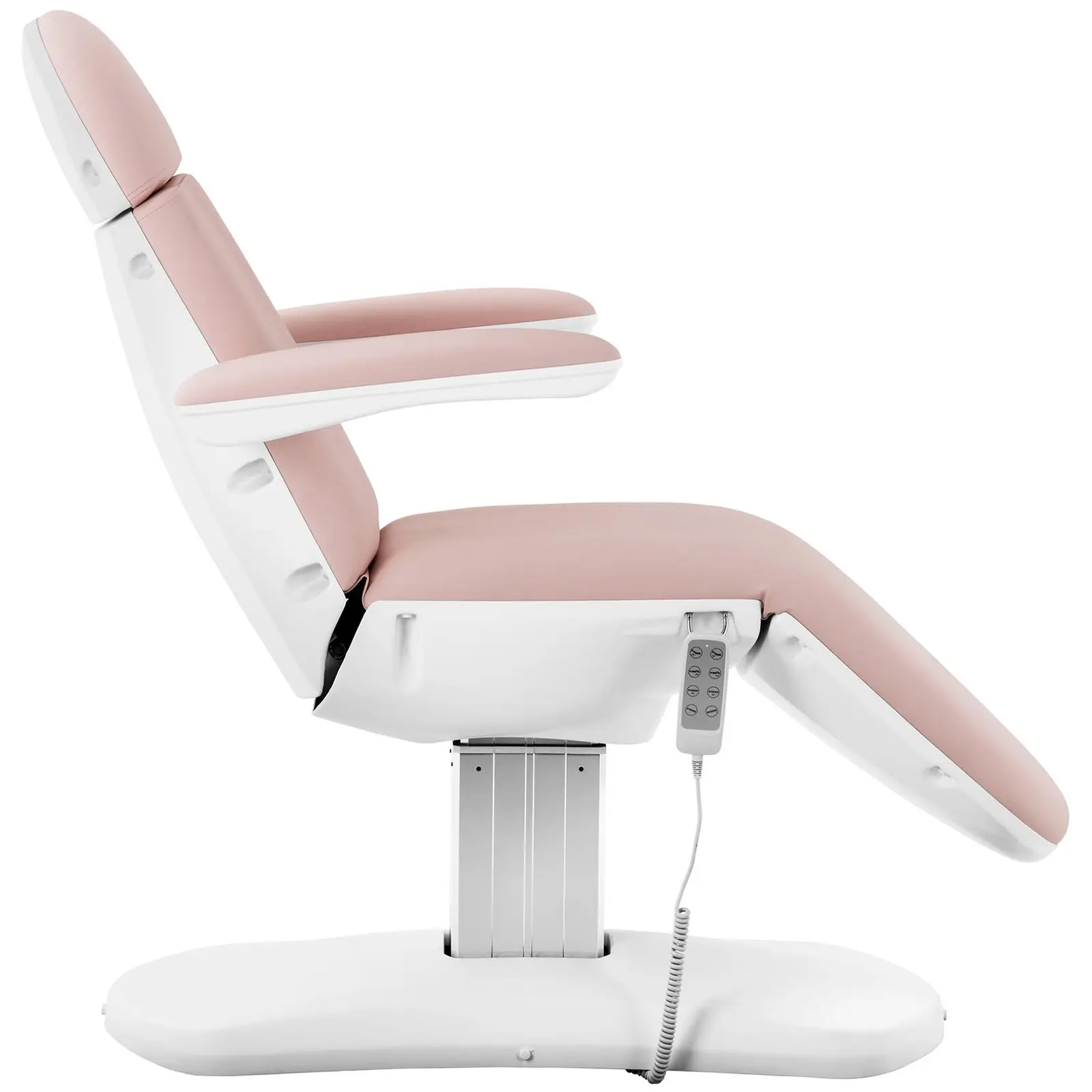 Fotel kosmetyczny i krzesło kosmetyczne - pudrowy róż, białe