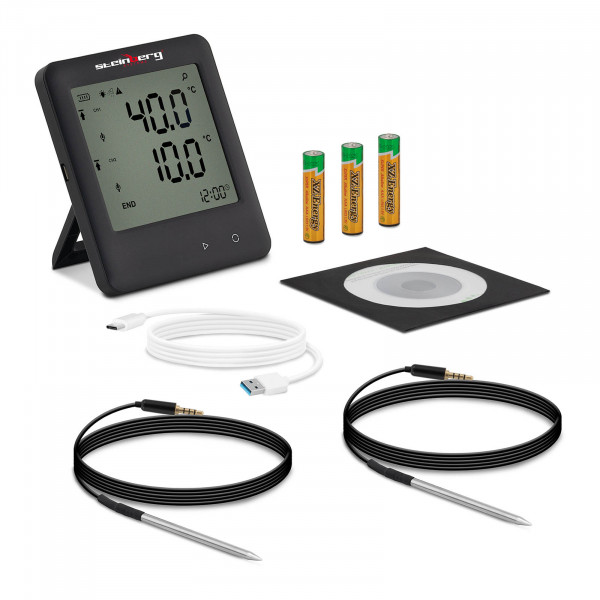 Rejestrator temperatury - od -200 do 250°C - LCD