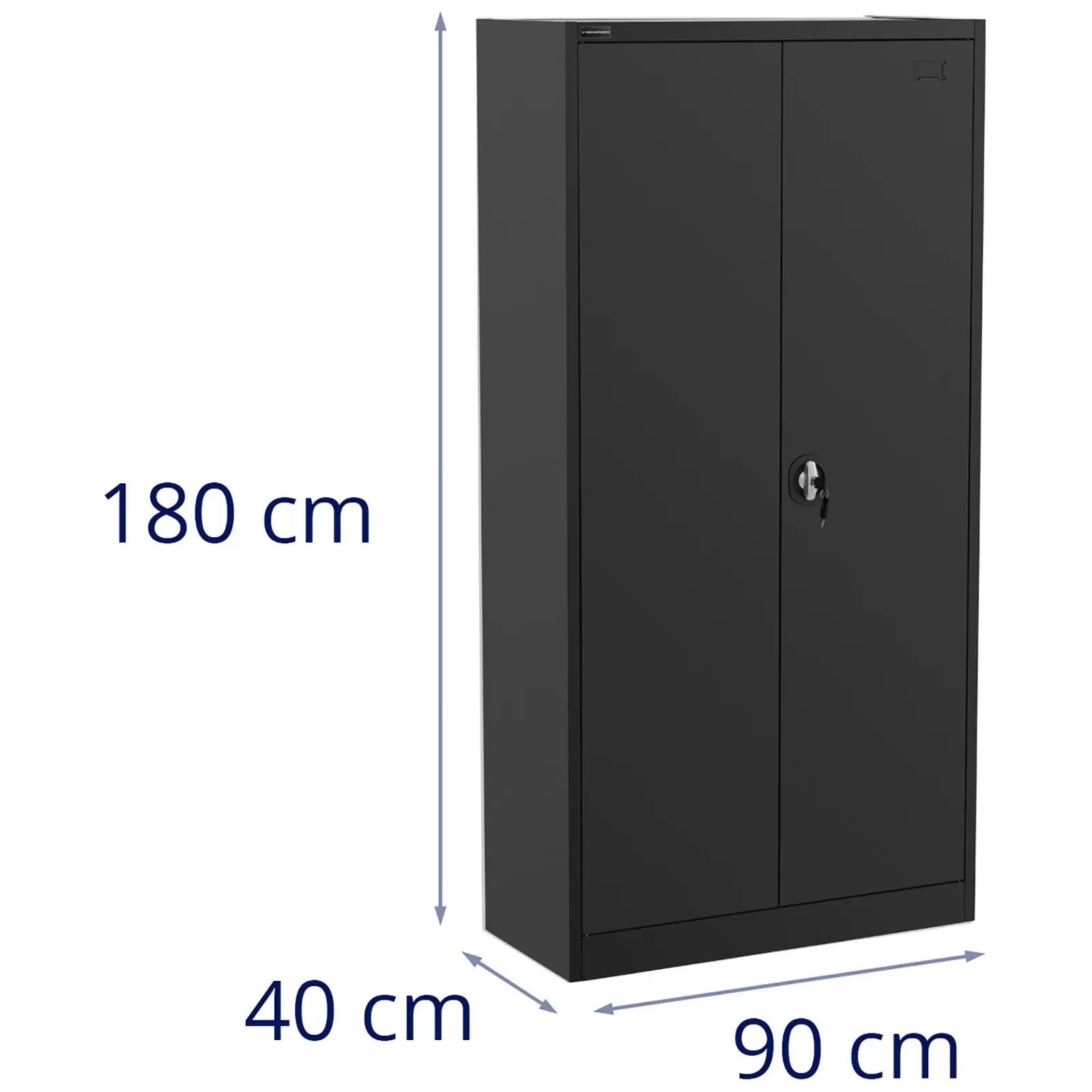 Szafa metalowa - 180 cm - 4 półki - antracytowa
