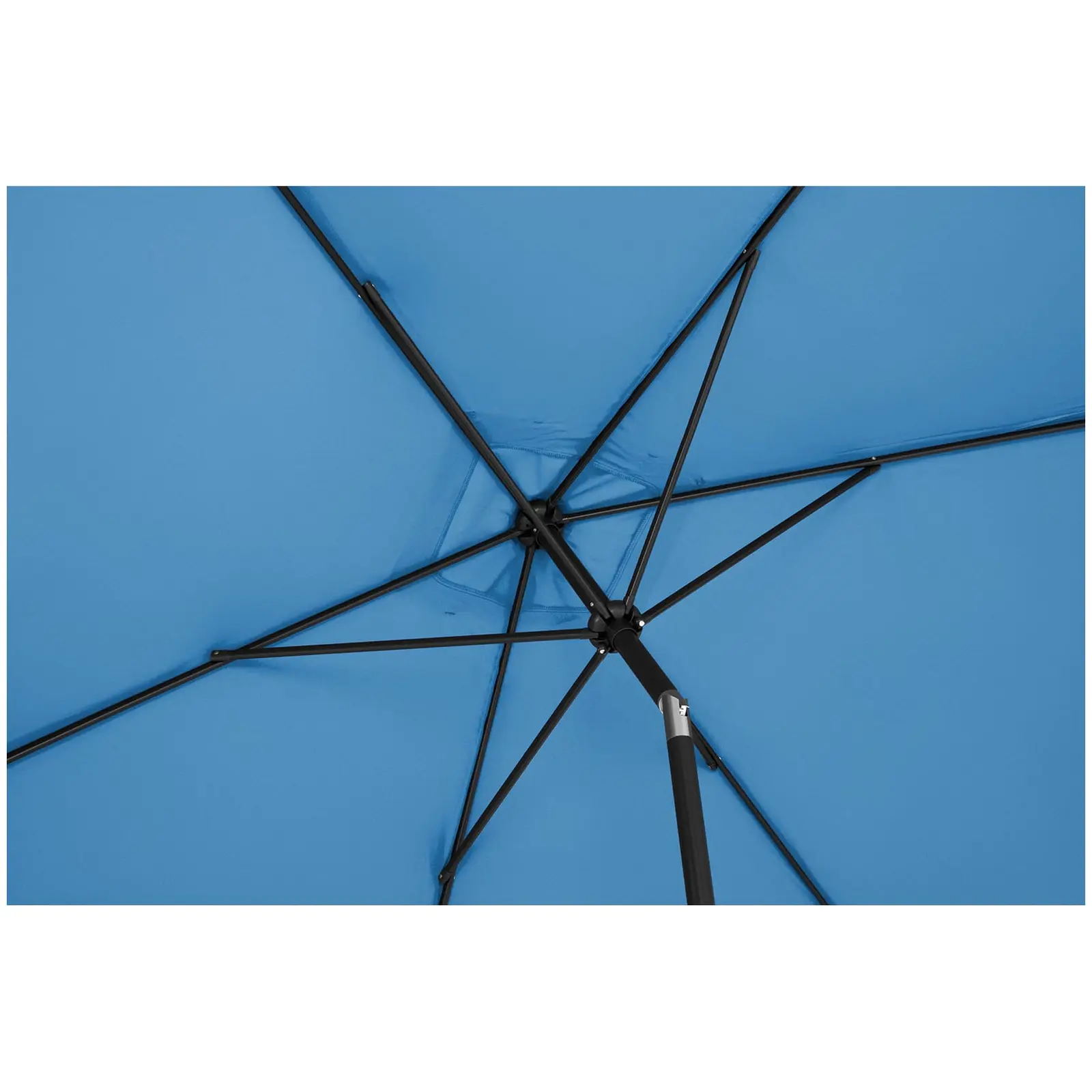 Outlet Parasol ogrodowy - niebieski - prostokątny - 200 x 300 cm - uchylny