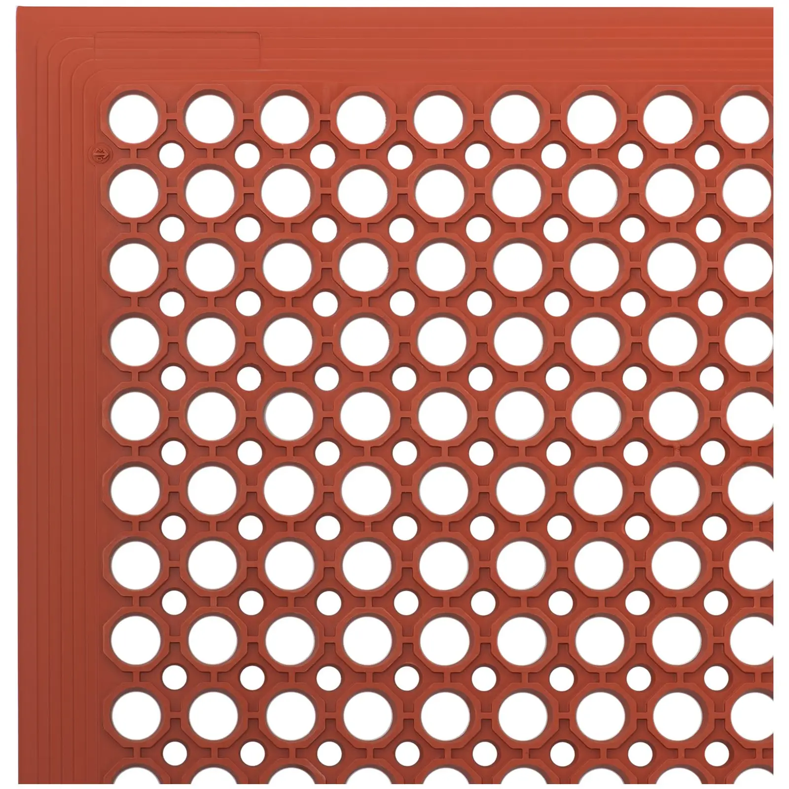 Mata gumowa - 153 x 92 x 1 cm - czerwona