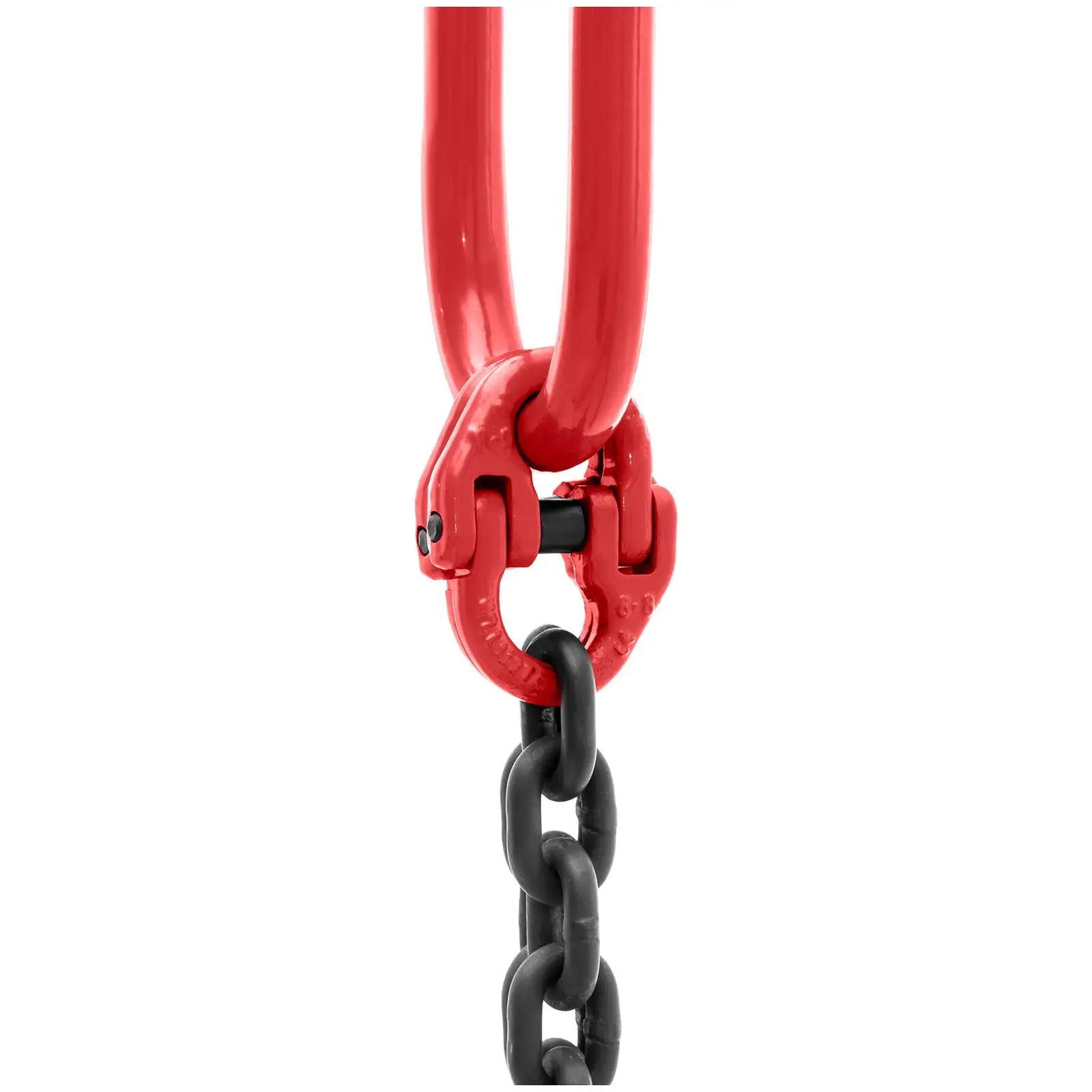 Zawiesie łańcuchowe - 1600 kg - 2 x 2 m - czarne/czerwone