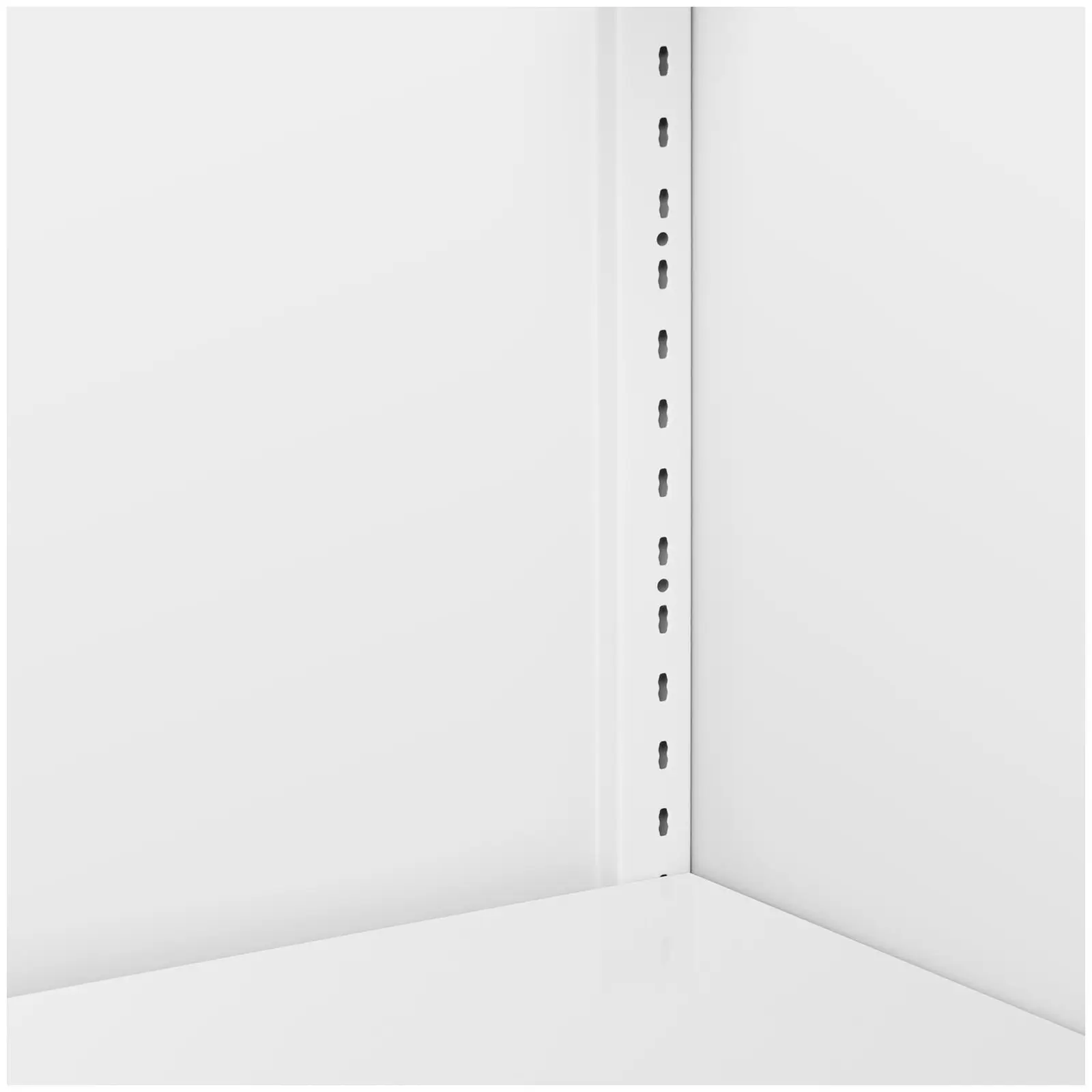 Szafa metalowa - 180 cm - 4 półki - biała