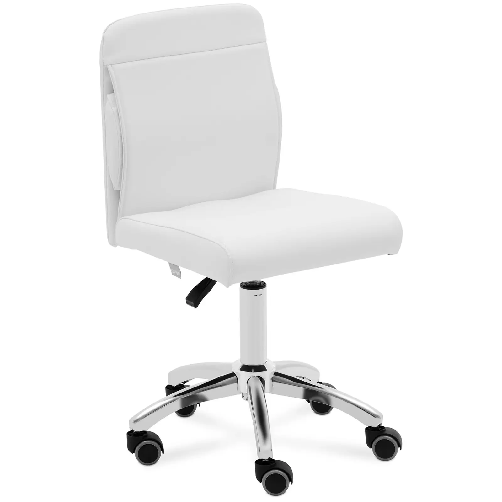Krzesło kosmetyczne - 48 - 62 cm - 150 kg - białe