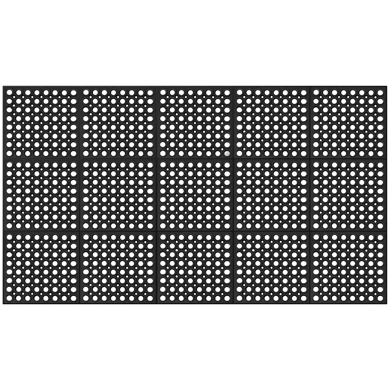 Mata gumowa- 150 x 90 x 1 cm - czarna