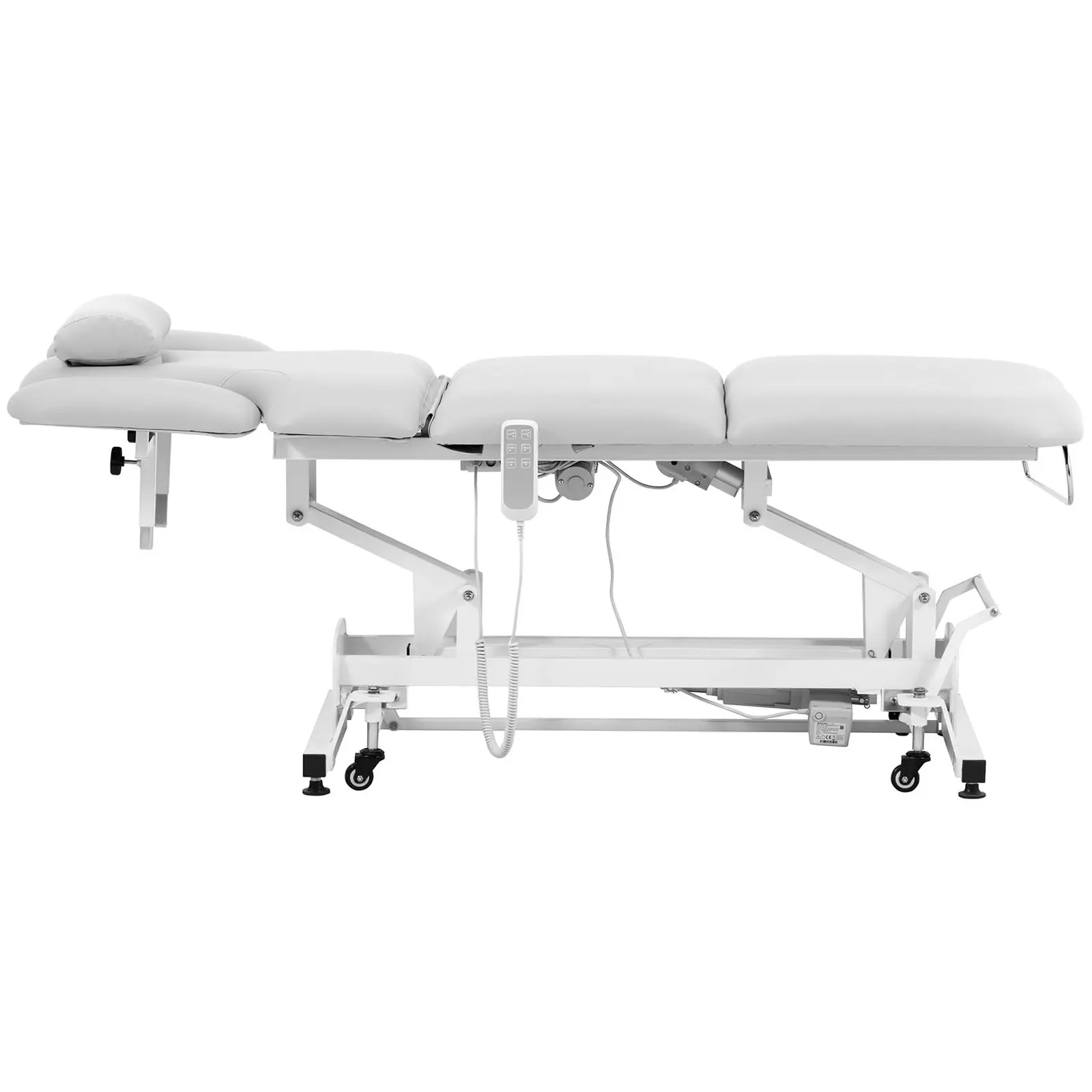 Łóżko do masażu elektryczne - 3 silniki - 250 kg - białe