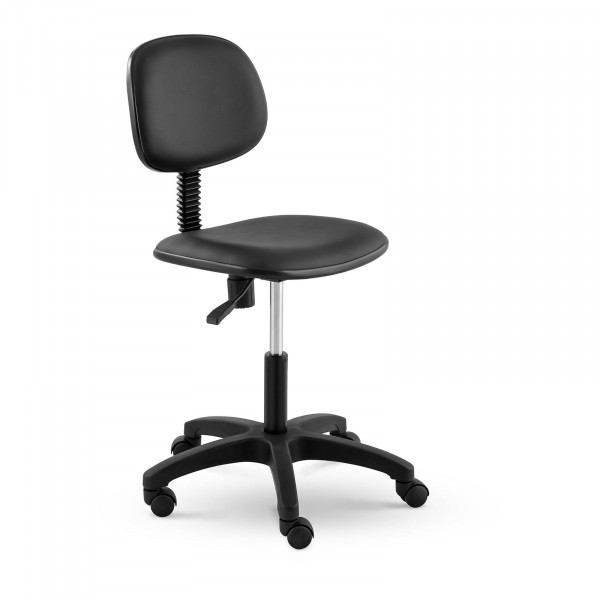 Krzesło szwalnicze - 120 kg - czarne - wysokość 450 - 590 mm