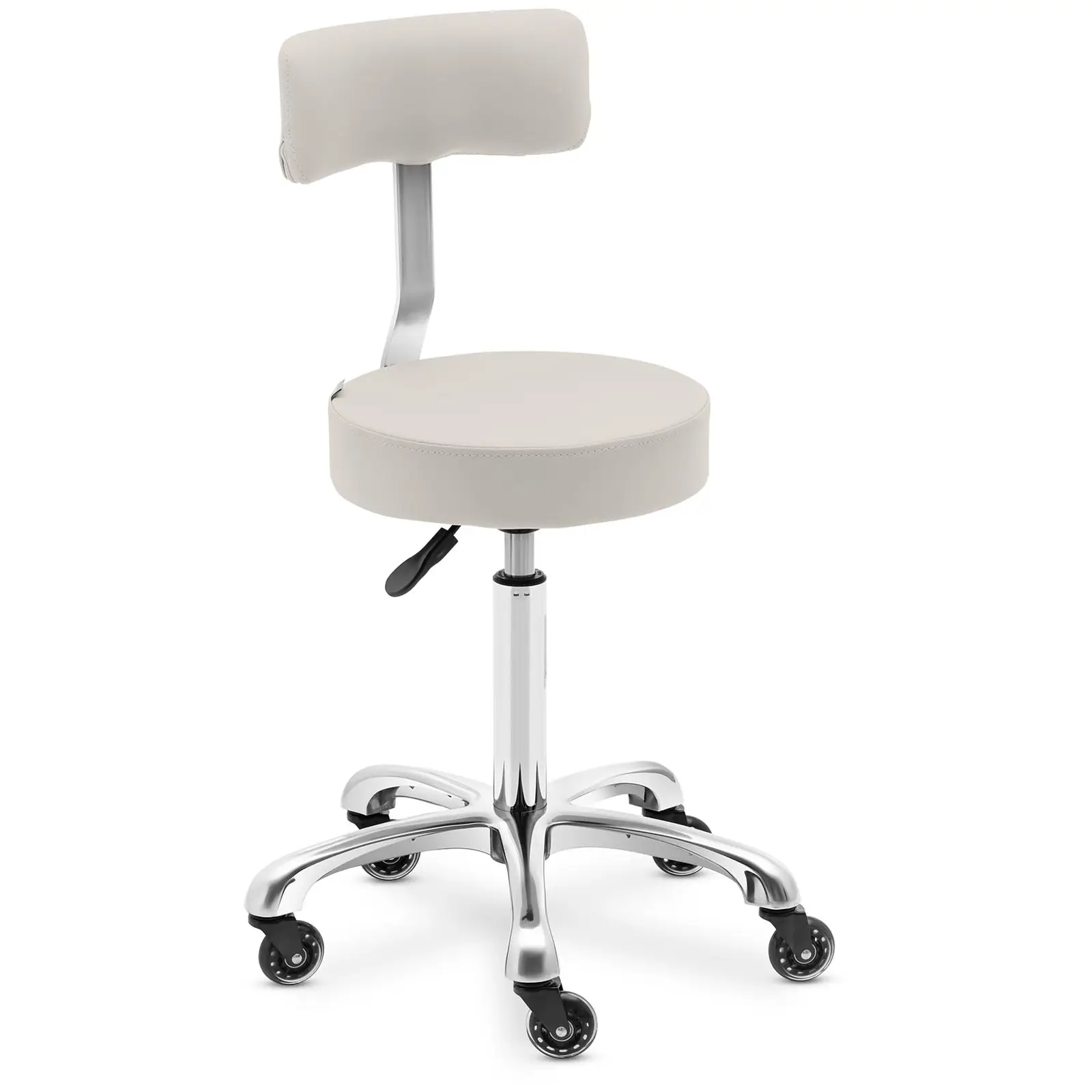 Krzesło kosmetyczne - 540 - 720 mm - beżowe
