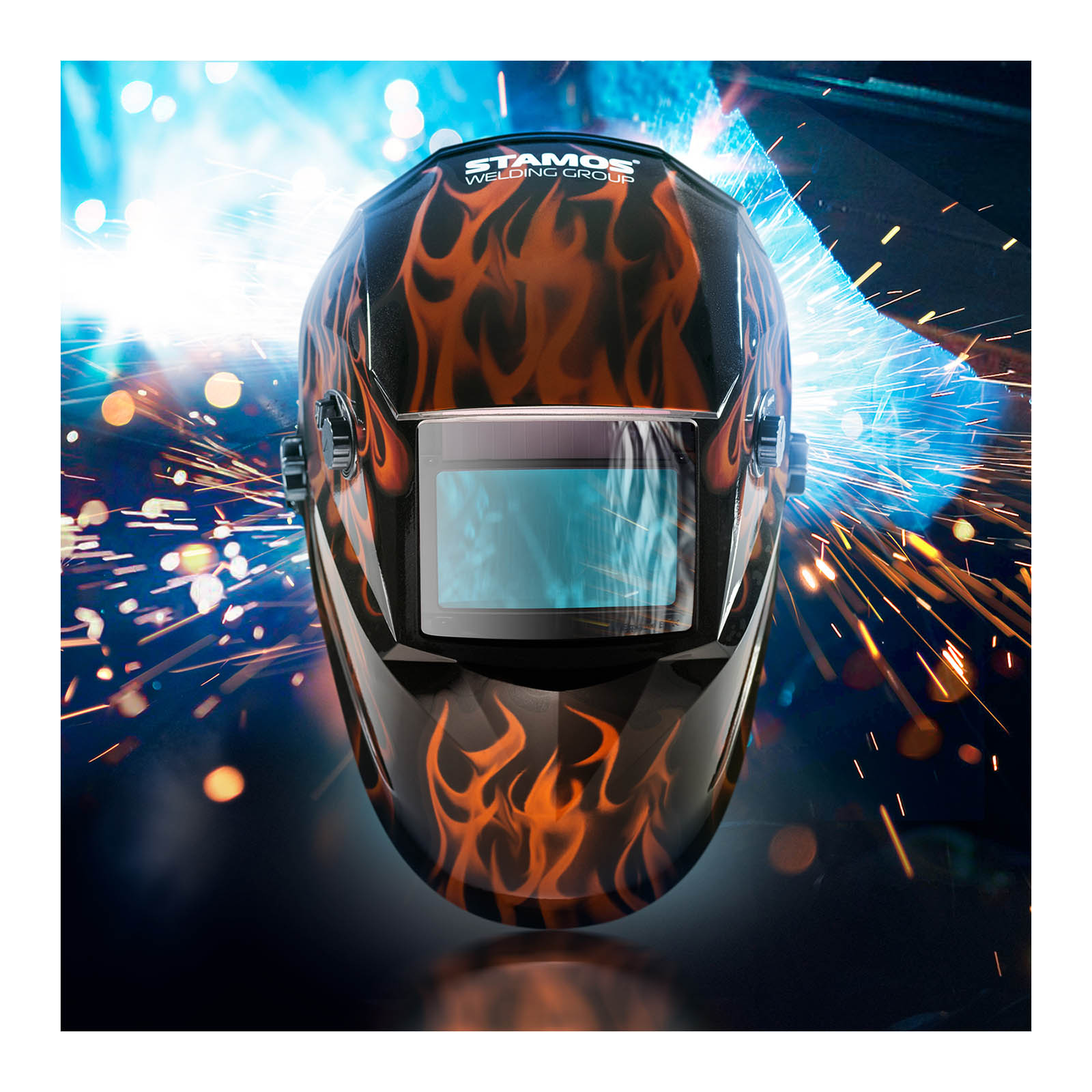 Zestaw spawarka MMA - 200 A - Hot Start - IGBT + Maska spawalnicza – Firestarter 500