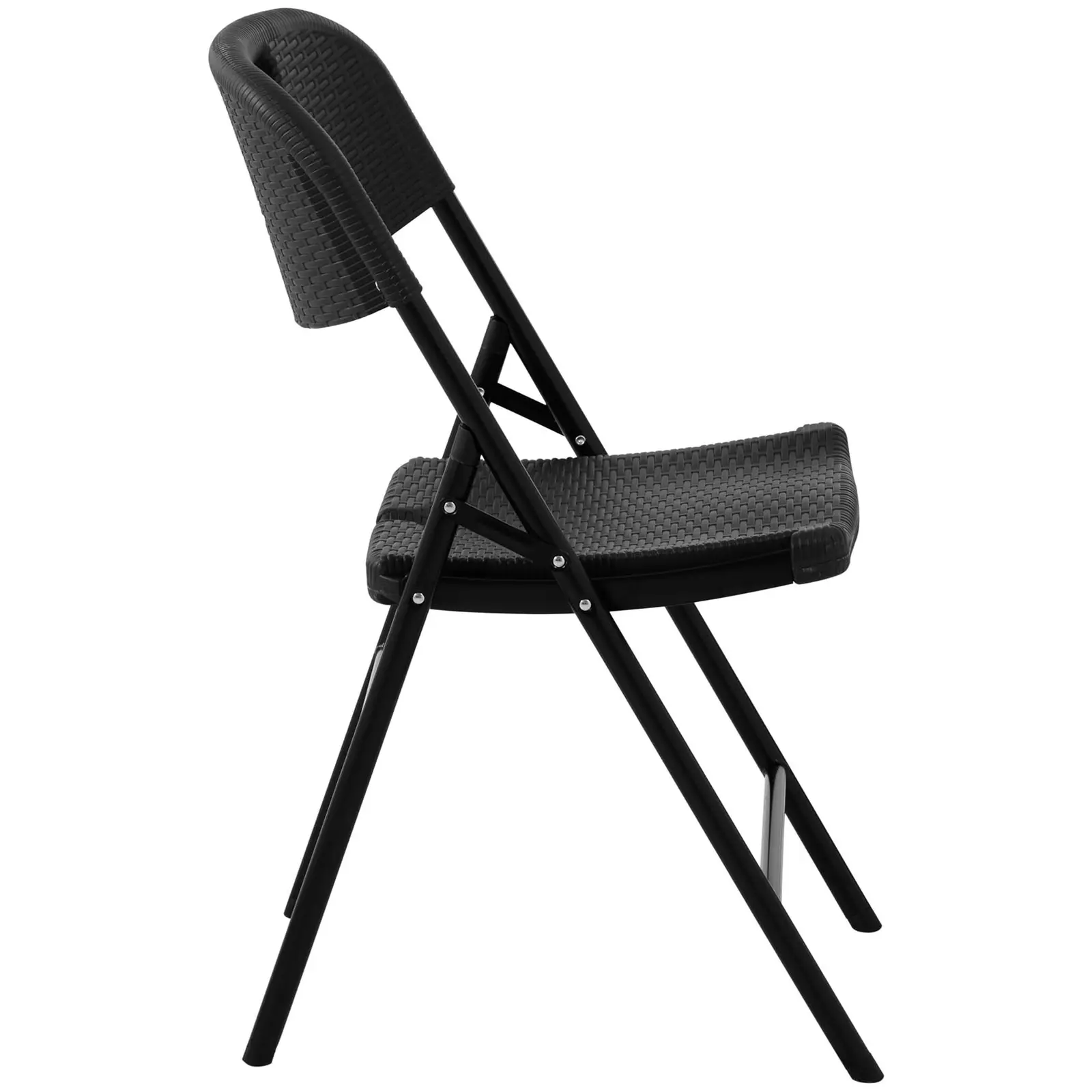Krzesło cateringowe - 180 kg - siedzisko: 40 x 38 cm - czarne