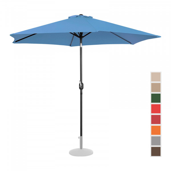 Parasol ogrodowy stojący - Ø300 cm - niebieski