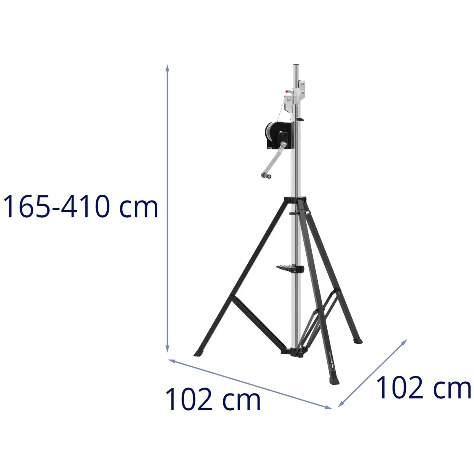Statyw oświetleniowy - do 80 kg - 1,65-4,1 m