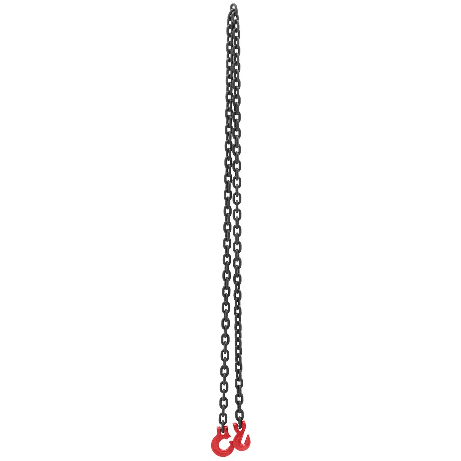 Zawiesie łańcuchowe - 8000 kg - 2,5 m - czarne/czerwone