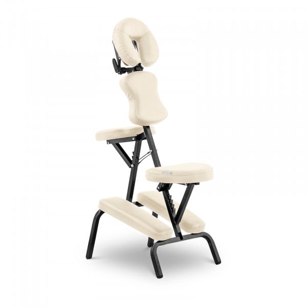Składane krzesło do masażu - 130 kg - Beżowy