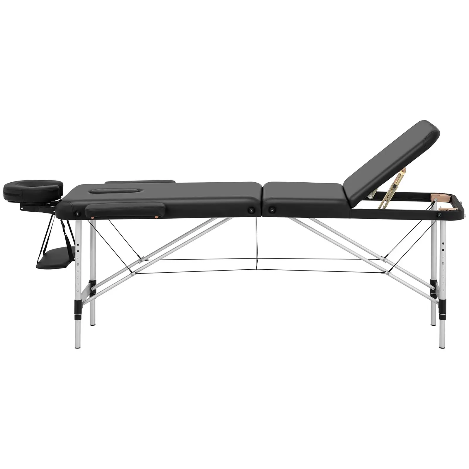 Łóżko do masażu - 185 x 60 x 59 cm - 180 kg - Czarny