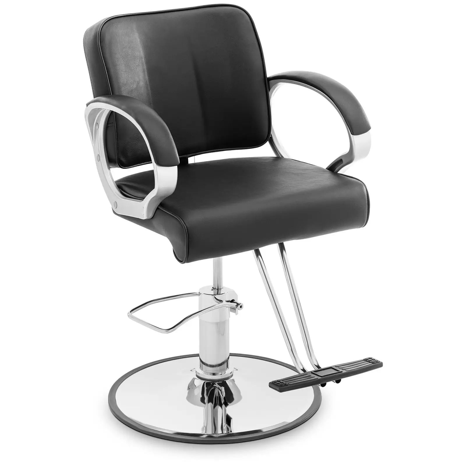 Fotel fryzjerski - podnóżek - 50 - 60 cm - 180 kg - czarny