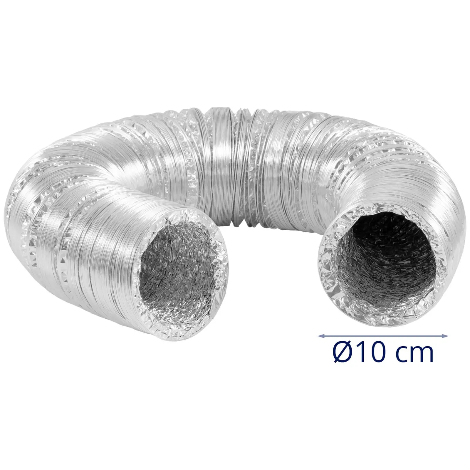Wąż do wentylatora przemysłowego - Ø100 mm - długość 10 m - aluminium