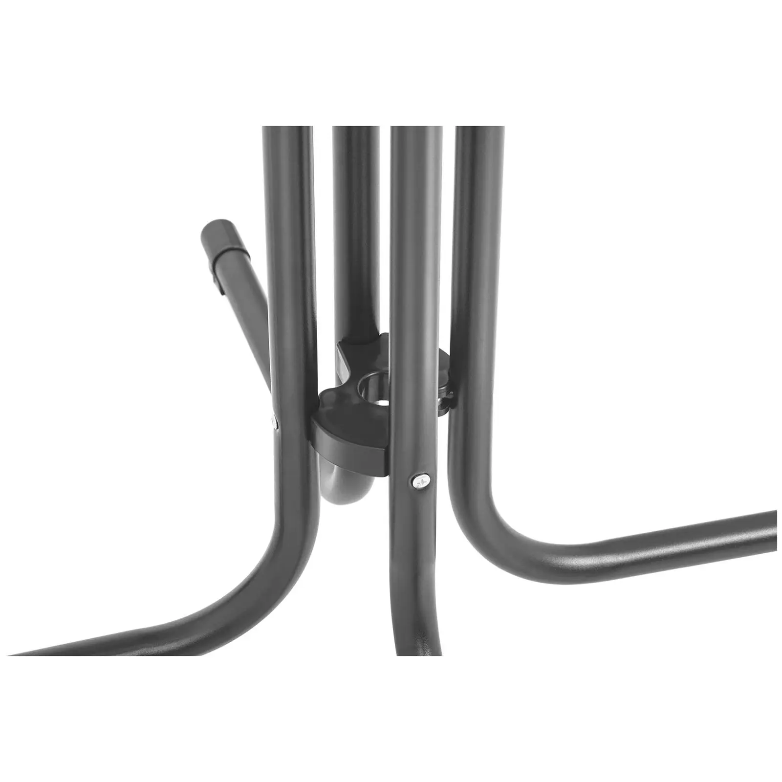 Stolik barowy - szary - składany - Ø70 cm - 110 cm