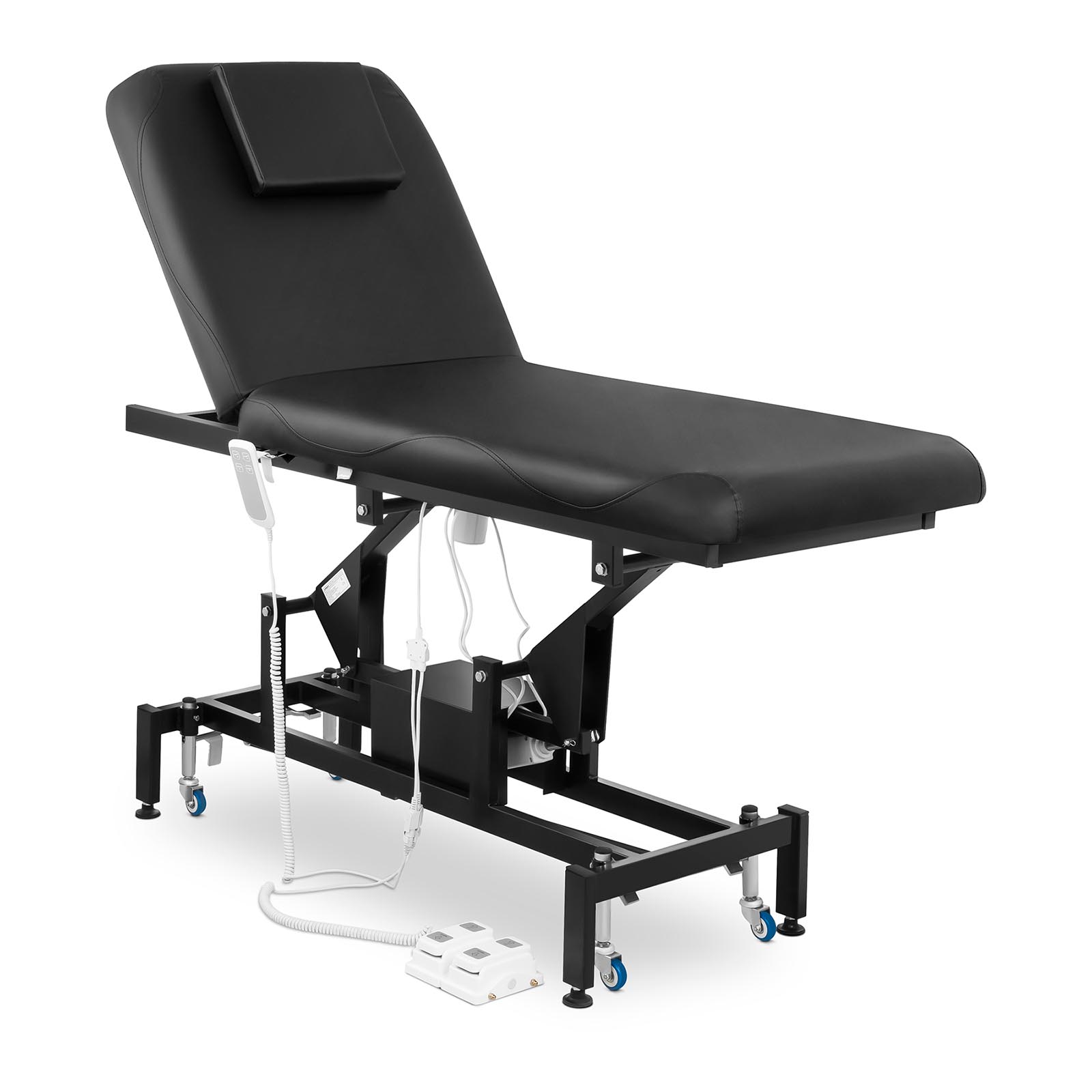 Łóżko do masażu elektryczne - 100 W - 200 kg - Czarny
