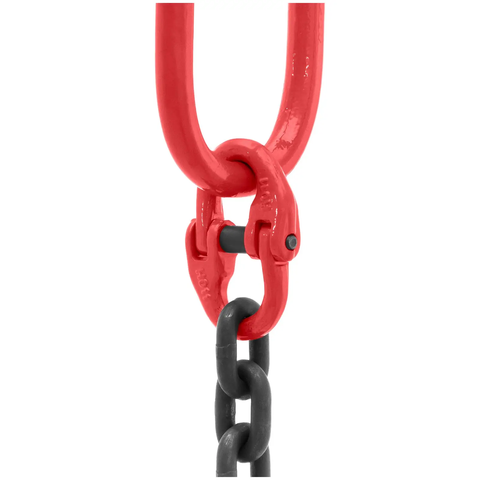 Zawiesie łańcuchowe - 2000 kg - 1 m - czarne/czerwone