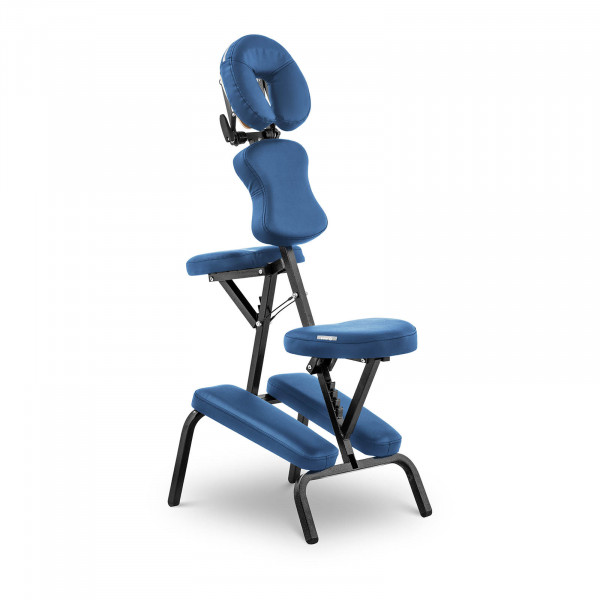 Składane krzesło do masażu - 130 kg - Niebieski