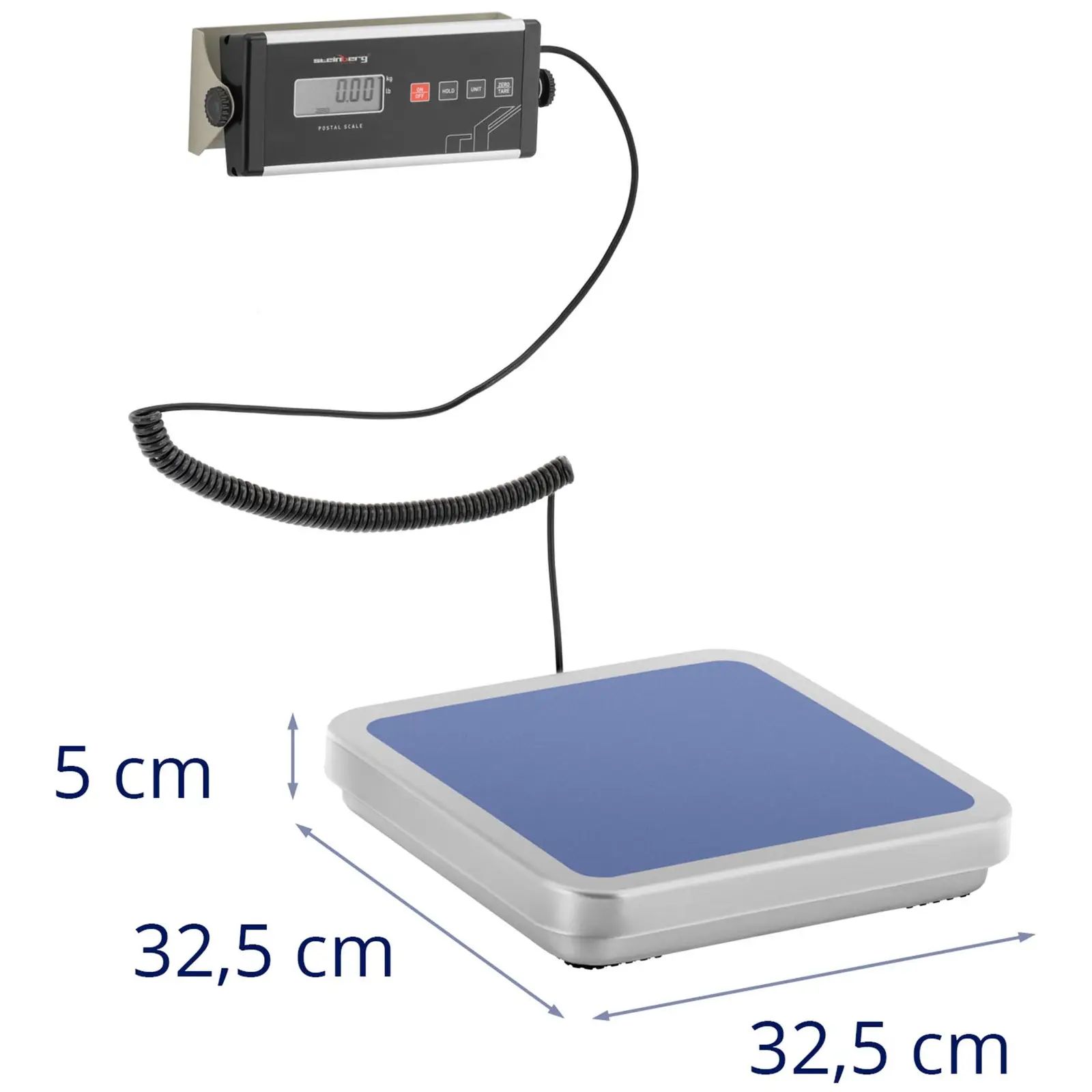 Outlet Waga paczkowa - 30 kg / 0,01 kg - 31,5 x 32,5 cm - zewn. wyświetlacz LCD